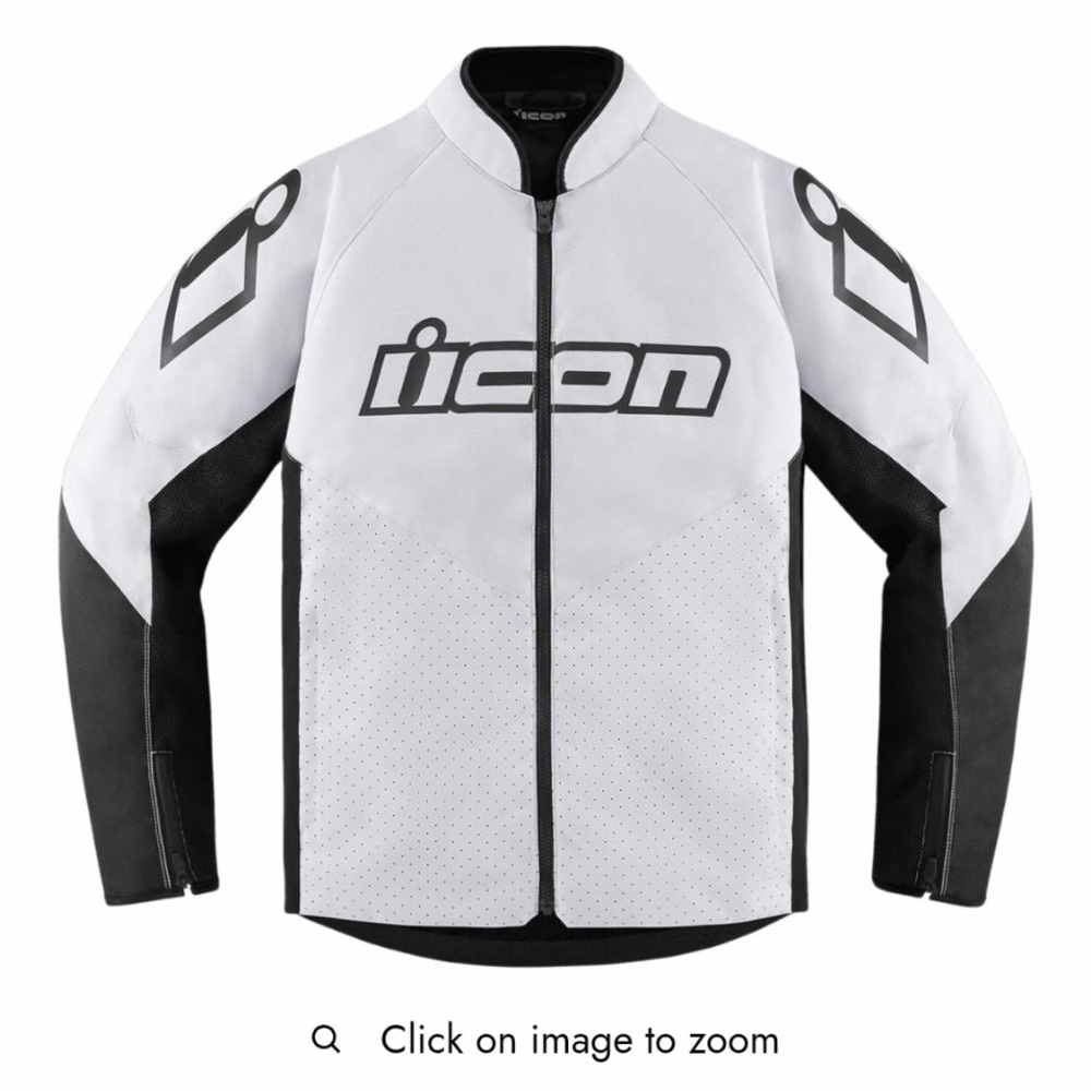 ICON Men's Black and White Performance Jacket XL
